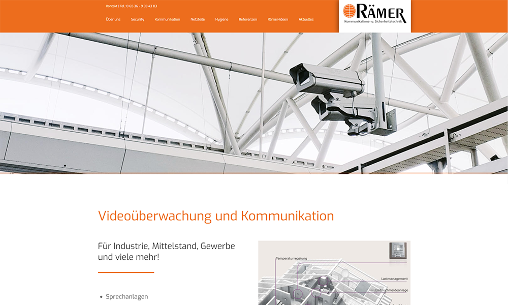 Referenz: Website raemer.com