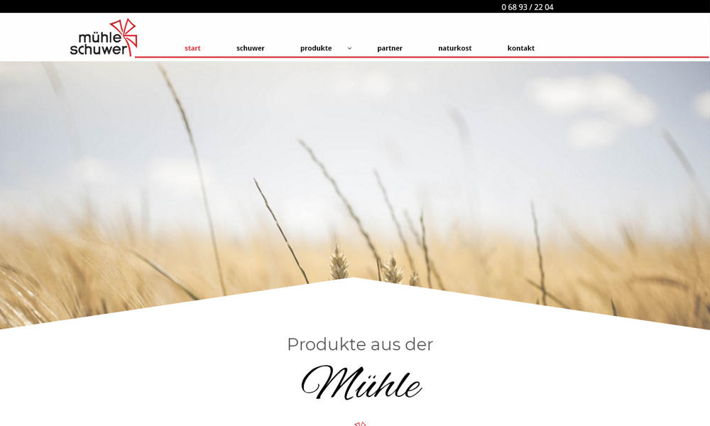 Referenz: Website muehle-schuwer.de