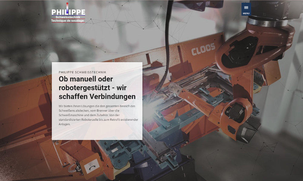 Referenz: Website philippe-schweisstechnik.de