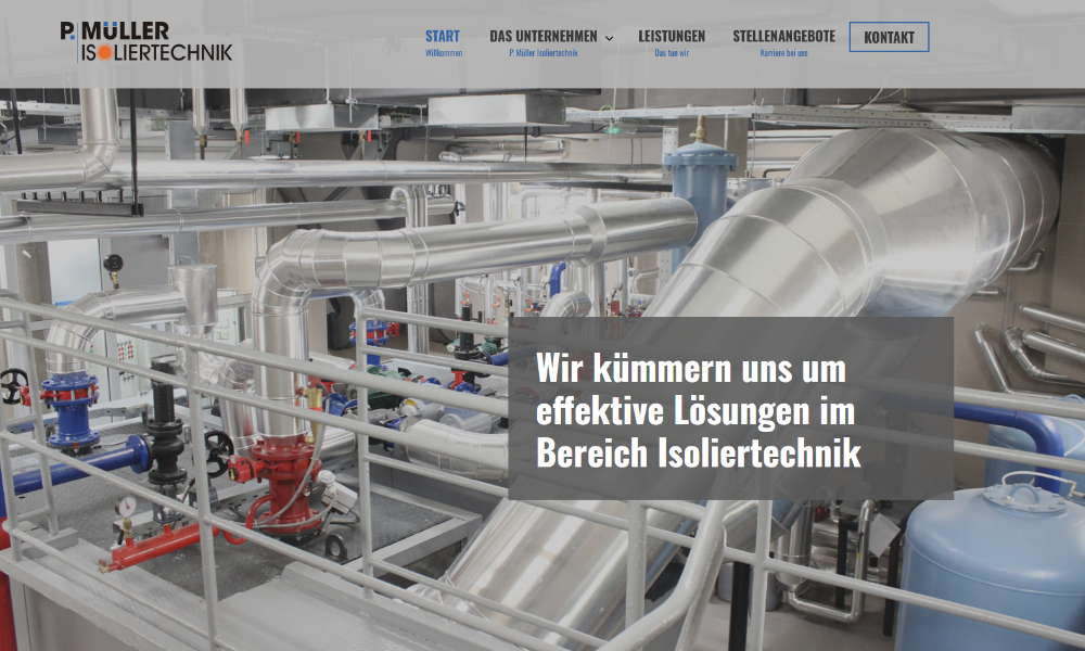 Referenz: Website mueller-isotechnik.de