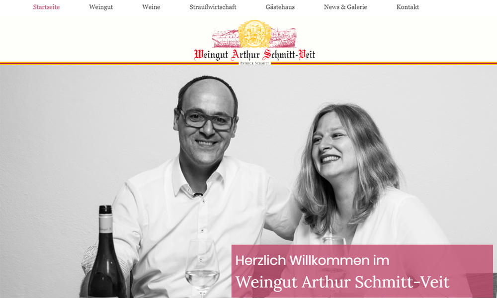 Referenz: Website weingut-schmitt-veit.de